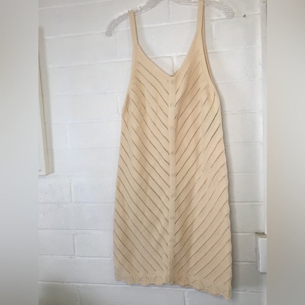 Tan Knit Sleeveless Dress, brand new with tags brand Mynah, dress summer 🌼🌻🌞 - Picture 3 of 16